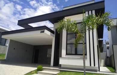 Imagem: A casa em condomínio possui 3 Dormitórios, 3 Suítes, 5 Banheiros