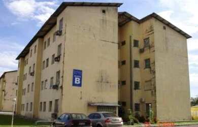 Imagem: O apartamento possui 2 Dormitórios, 1 Banheiro, 1 Vaga na garagem