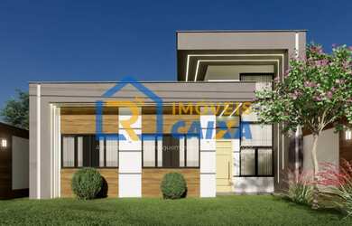 Imagem: A casa e possui 3 Dormitórios, 1 Suíte, 2 Banheiros, 3 Vagas