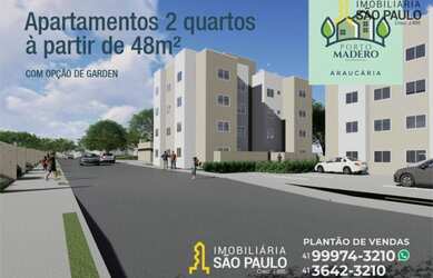 Imagem: O apartamento possui 2 Dormitórios, 1 Banheiro, 1 Vaga na garagem