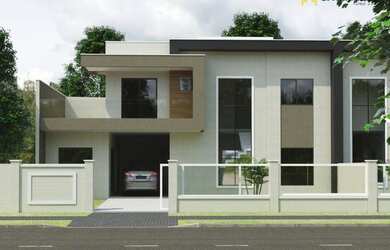 Imagem: A casa possui 3 Dormitórios, 3 Banheiros, 2 Vagas na garagem