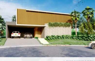 Imagem: A casa em condomínio possui 4 Dormitórios, 5 Banheiros, 4