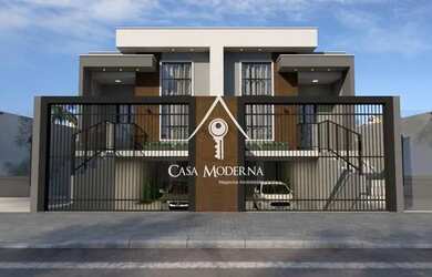 Imagem: A casa possui 2 Dormitórios, 2 Banheiros, 2 Vagas na garagem