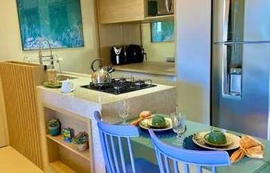 Imagem: O studio possui 1 Dormitório, 1 Banheiro, 1 Vaga na garagem