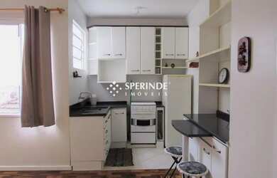 Imagem: O apartamento possui 1 Dormitório, 1 Banheiro, 40m² de Área