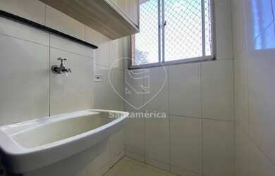 Imagem: O apartamento possui 2 Dormitórios, 1 Banheiro, 1 Vaga na garagem