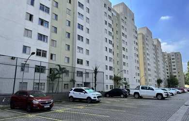 Imagem: O apartamento possui 2 Dormitórios, 1 Banheiro, 1 Vaga na garagem