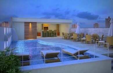 Imagem: O apartamento possui 1 Dormitório, 3 Banheiros, 1 Vaga na garagem