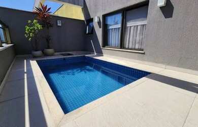 Imagem: O apartamento na cobertura possui 4 Dormitórios, 4 Banheiros