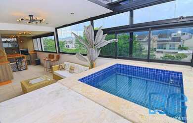 Imagem: O apartamento na cobertura possui 4 Dormitórios, 3 Banheiros