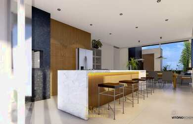 Imagem: A casa em condomínio possui 3 Dormitórios, 4 Banheiros, 2