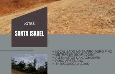 Imagem 1: Lote/Terreno para venda possui 1000 metros quadrados em Ouro Fino - Santa...
