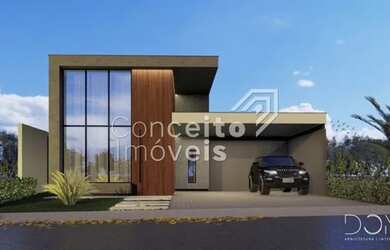 Imagem: A casa em condomínio possui 3 Dormitórios, 2 Banheiros, 2