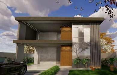 Imagem: A casa em condomínio possui 3 Dormitórios, 4 Banheiros, 4