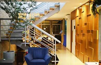 Imagem: A casa em condomínio possui 4 Dormitórios, 4 Banheiros, 4