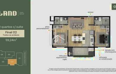 Imagem 2: Land Urban Habitat APARTAMENTO 2 SUÍTES À VENDA NO BOA VISTA