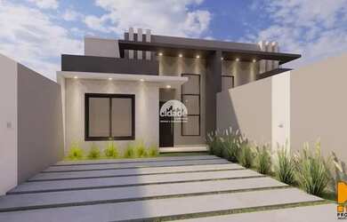 Imagem: A casa possui 2 Dormitórios, 2 Banheiros, 2 Vagas na garagem