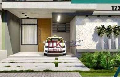 Imagem: A casa possui 3 Dormitórios, 2 Banheiros, 4 Vagas na garagem