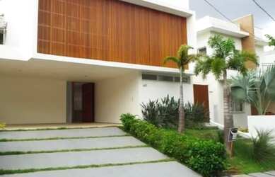 Imagem: A casa em condomínio possui 4 Dormitórios, 5 Banheiros, 3