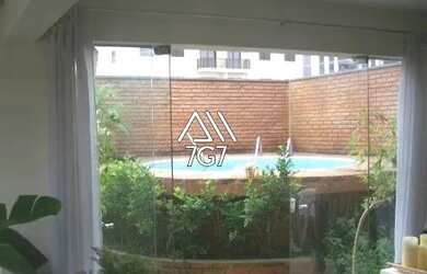 Imagem: O apartamento na cobertura possui 4 Dormitórios, 5 Banheiros