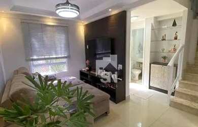 Imagem: A casa em condomínio possui 3 Dormitórios, 1 Banheiro, 1 Vaga