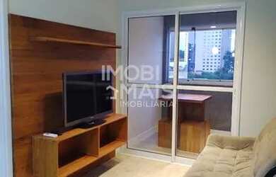 Imagem: O apartamento possui 1 Dormitório, 1 Banheiro, 1 Vaga na garagem