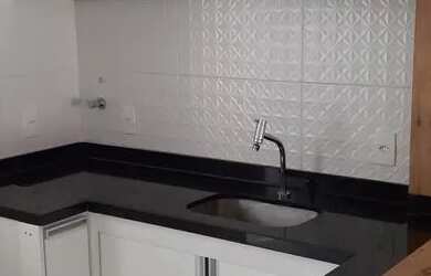 Imagem: O apartamento possui 1 Dormitório, 2 Banheiros, 1 Vaga na garagem