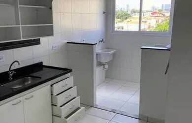 Imagem: O apartamento possui 1 Dormitório, 1 Banheiro, 1 Vaga na garagem