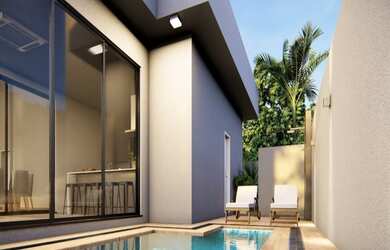 Imagem: A casa em condomínio possui 3 Dormitórios, 3 Banheiros, 4