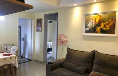 Imagem: O apartamento possui 2 Dormitórios, 1 Banheiro, 1 Vaga na garagem