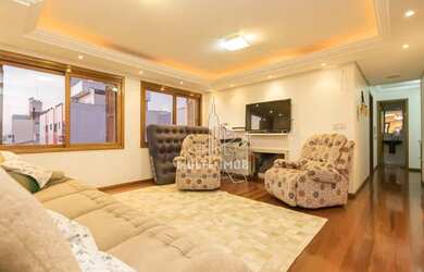 Imagem: O apartamento na cobertura possui 4 Dormitórios, 4 Banheiros