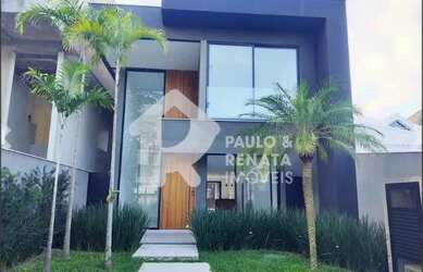 Imagem: A casa em condomínio possui 4 Dormitórios, 5 Banheiros, 2