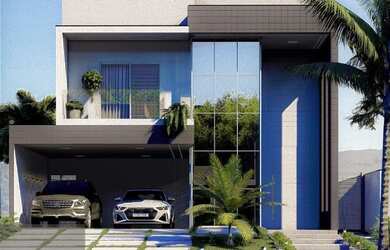 Imagem: A casa possui 4 Dormitórios, 4 Banheiros, 2 Vagas na garagem