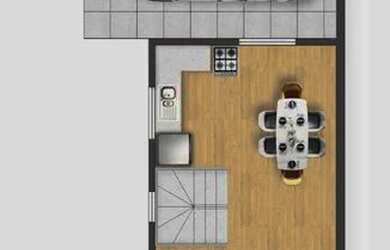 Imagem: A casa possui 3 Dormitórios, 3 Banheiros, 2 Vagas na garagem