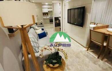 Imagem: O apartamento possui 2 Dormitórios, 1 Banheiro, 1 Vaga na garagem