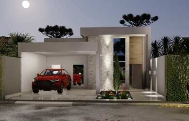 Imagem: A casa em condomínio possui 4 Dormitórios, 5 Banheiros, 4