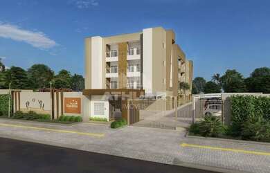 Imagem: O apartamento possui 1 Dormitório, 1 Banheiro, 1 Vaga na garagem