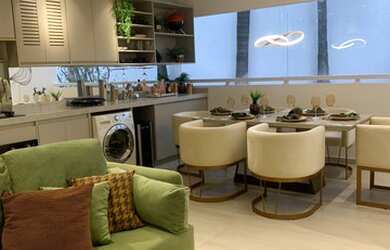 Imagem: O apartamento possui 2 Dormitórios, 1 Banheiro, 1 Vaga na garagem