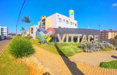 Imagem: O apartamento possui 3 Dormitórios, 1 Banheiro, 1 Vaga na garagem