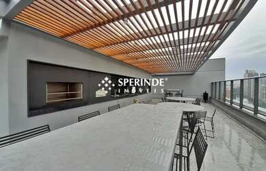 Imagem: O apartamento possui 1 Dormitório, 1 Banheiro, 1 Vaga na garagem