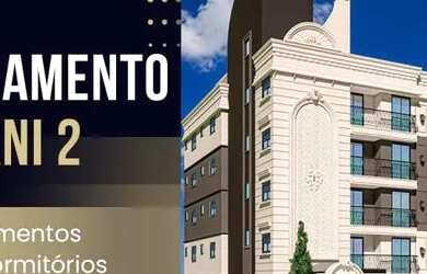 Imagem: O apartamento possui 2 Dormitórios, 1 Banheiro, 1 Vaga na garagem