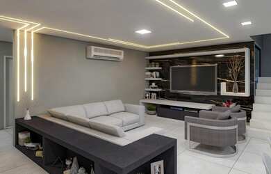 Imagem 6: Casa Contemporânea 4 suítes piscina em condomínio clube