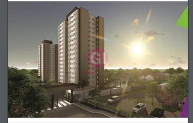 Imagem: O apartamento possui 2 Dormitórios, 1 Banheiro, 1 Vaga na garagem