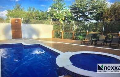 Imagem: A casa em condomínio possui 4 Dormitórios, 5 Banheiros, 4