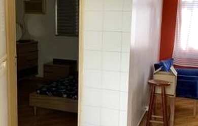 Imagem: O apartamento possui 1 Dormitório, 1 Banheiro, 46m² de Área