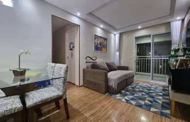 Imagem: O apartamento possui 2 Dormitórios, 1 Banheiro, 1 Vaga na garagem