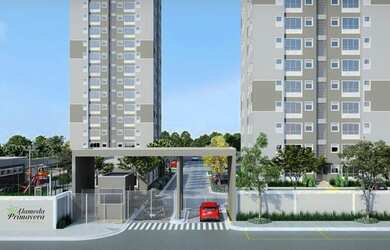 Imagem: O apartamento possui 2 Dormitórios, 1 Banheiro, 1 Vaga na garagem