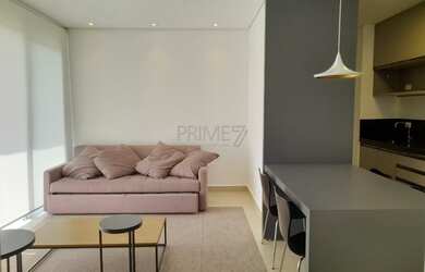 Imagem: O apartamento possui 1 Dormitório, 1 Banheiro, 1 Vaga na garagem