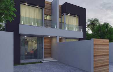 Imagem: A casa em condomínio possui 3 Dormitórios, 3 Banheiros, 1