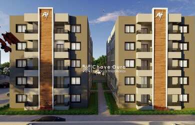 Imagem: O apartamento possui 2 Dormitórios, 1 Banheiro, 1 Vaga na garagem